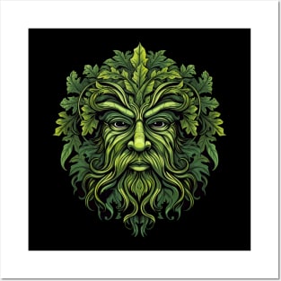 Traditional Pagan Celtic Greenman Posters and Art